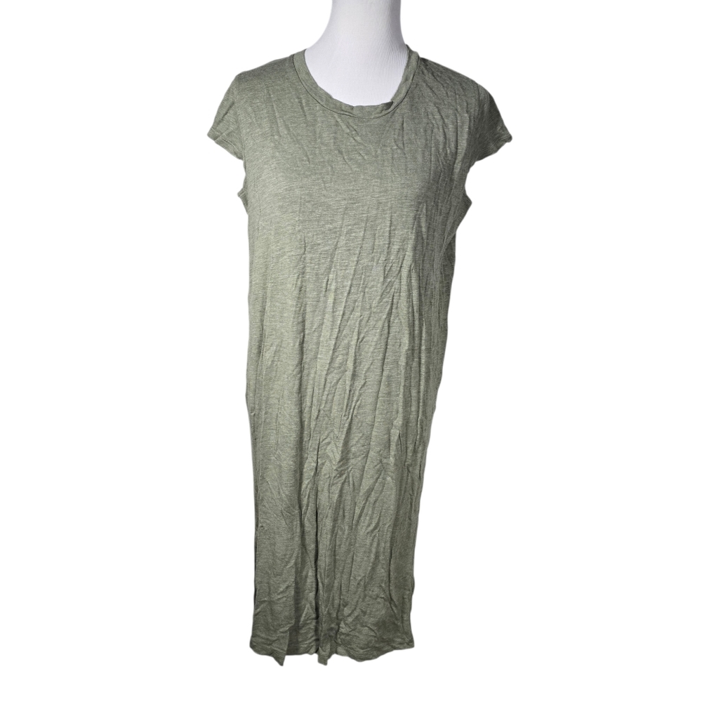 Jessica Simpson XL Light Olive Green Short Sleeve T-Shirt Dress